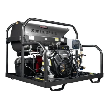 Simpson 65110 Super Brute Hot Water Pressure Washer with Vanguard Engine and 50' Hose - 3,500 PSI; 5.5 GPM