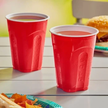 Solo Squared® 18 oz. Red Plastic Cup - 50/Pack