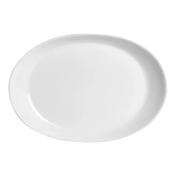 Folio Parliament from Steelite International 13 3/8" x 9 1/4" Oval Platter - 6/Case