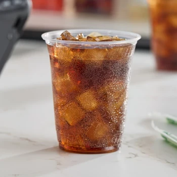 Fabri-Kal GC1214 Greenware 12 oz. Compostable Clear Customizable Plastic Cold Cup - 1,000/Case