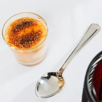 Libbey 578 002 Fairfield 7 1/4" 18/0 Stainless Steel Heavy Weight Dessert Spoon - 36/Case
