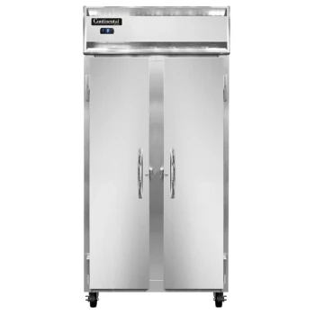 Continental Refrigerator 2FSEN-SS 36 1/4" Solid Door Slim Line Reach-In Freezer - 30 cu. ft.