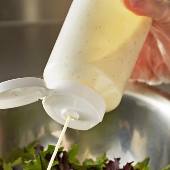 Vollrath 26240-13 Traex® 24 oz. Clear Standard Squeeze Bottle with Flowcut™ Cap