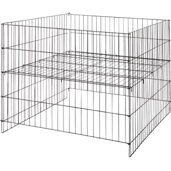 Econoco 36" x 36" x 30" Black Wire Stationary Economy Retail Dump Bin