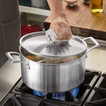 Vigor SS3 Series 10 inch Stainless Steel Lid for Tri-Ply Pots and Pans