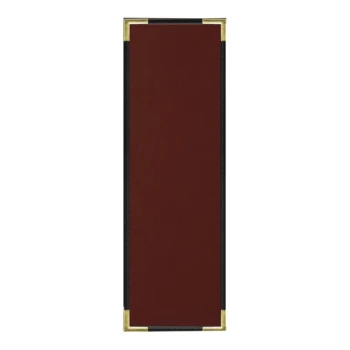 H. Risch, Inc. Oakmont 4 1/4" x 14" Wine 1 View Menu Cover