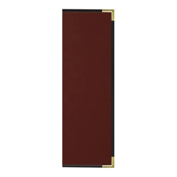 H. Risch, Inc. Oakmont 4 1/4" x 14" Wine 2 View Menu Cover
