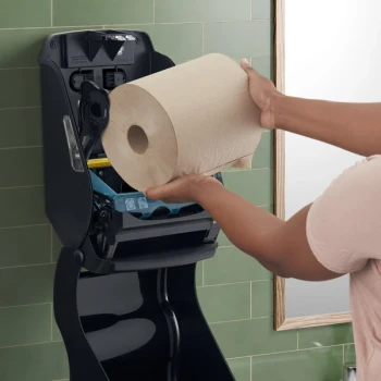 San Jamar Tear-N-Dry EcoLogic T1300REBK Black Towel Dispenser