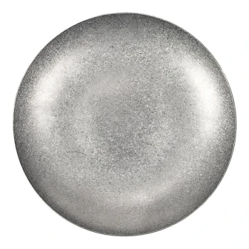 10 Strawberry Street Moab 5" Round Stainless Steel Coupe Plate - 48/Case