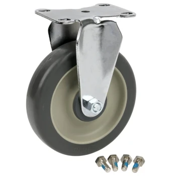 Cambro 60006 5 inch Rigid Plate Caster for Ultra Pan Carrier®, Service Carts, Beverage Service Carts, Ice Caddies, Camdollies®, and Utility Trucks