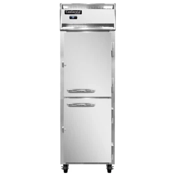 Continental Refrigerator 1R-N-PT-HD 26" Solid Half Door Pass-Through Refrigerator
