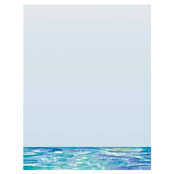 Choice 8 1/2" x 11" Menu Paper - Mediterranean Themed Venice Design Middle Insert - 100/Pack