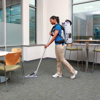 ProTeam 107645 GoFree Flex Pro II 12 Ah 6 Qt. Cordless Backpack Vacuum with ProBlade Hard Surface & Carpet Tool Kit