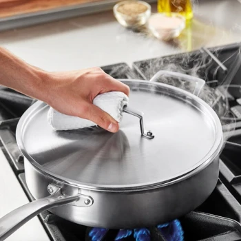 Vigor SS3 Series 12 inch Stainless Steel Lid for Tri-Ply Pots and Pans