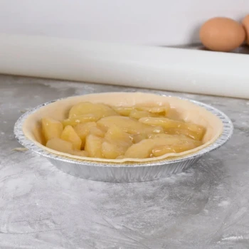 D&W Fine Pack 8 inch Foil Pie Plate x 1 1/16 inch Deep Foil Pie Pan - 1,000/Case