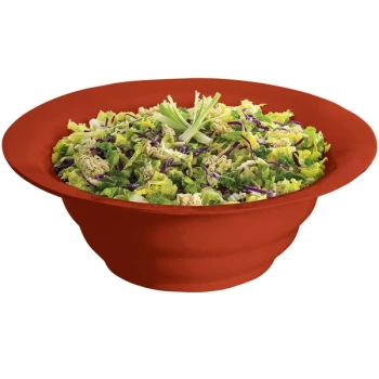 TableCraft CW3120CP 10 Qt. Copper Cast Aluminum Wide Rim Salad Bowl
