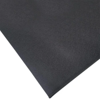 Cactus Mat 1001R-C6 6' x 60' Pro-Tekt Black Vinyl Carpet Protection Runner Mat - 1/8" Thick