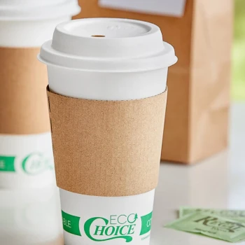 EcoChoice 10-20 oz. Kraft Coffee Cup Sleeve - 50/Pack
