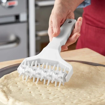 Choice 5" Wide Dough Docker with Plastic Handle - 5/8" Plastic Pins