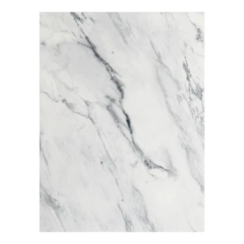 Superior Surfaces 30" x 48" Customizable Rectangular Black Faux Marble Eased Edge Squared Corner Outdoor Table Top