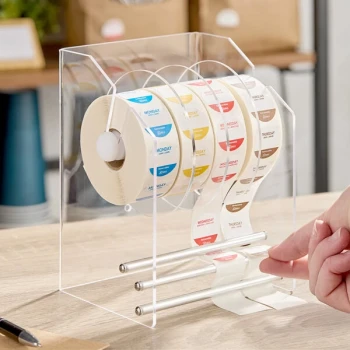 Noble Plastic Label / Sticker Dispenser with 3 Disks