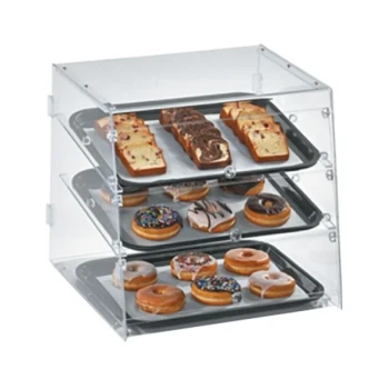 Vollrath KDC1418-3-06 Acrylic Bakery Display Case with Front and Rear Doors - 18 1/2" x 18 5/16" x 17 1/2"