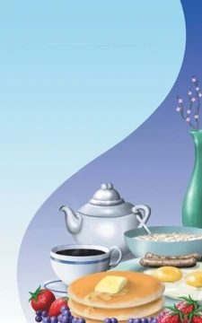 Choice 8 1/2" x 14" Menu Paper - Breakfast Themed Table Setting Design Cover - 100/Pack