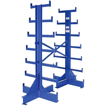 Vestil BAR-R-84-D Double-Sided Bar Stock Tree with 7 Levels and 500 lb. Capacity Per Arm