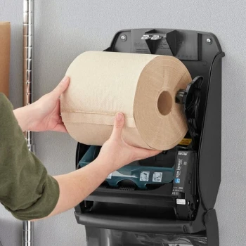 Tork Universal Embossed Natural Kraft 1-Ply Paper Towel Roll H21, 800 Feet / Roll - 6/Case
