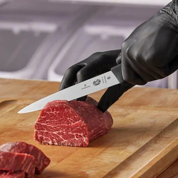 Victorinox 7" Stiff Fillet Knife with Black Fibrox Handle 5.3703.18