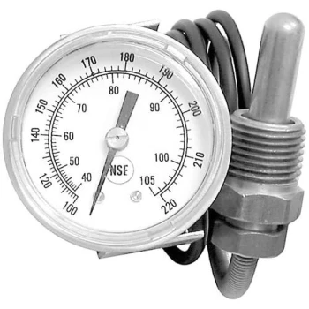 AllPoints 621074 Thermometer; 100 -220 Degrees Fahrenheit; U-Clamp Mount