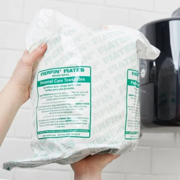 Merfin Mates Pre-Moistened Personal Care Wipe for Center Pull Dispenser   - 1,000/Case
