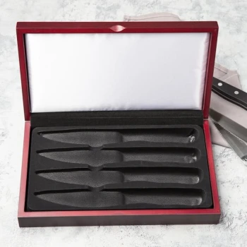 Libbey WB-100 Chop House 11 3/4" x 7" Wooden Knife Display Box