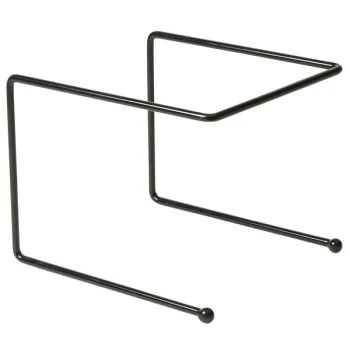 American Metalcraft RSB307 12" x 12" x 7" Black Rubberized Pizza Stand