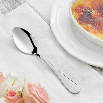 Acopa Brigitte 6" 18/8 Stainless Steel Extra Heavy Weight Teaspoon - 12/Case