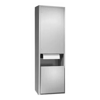 American Specialties, Inc. Traditional 10-046921AC-9 Surface-Mounted AC-Operated Automatic Roll Paper Towel Dispenser with 12 Gallon Waste Receptacle
