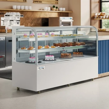 Avantco BC-72-HC 72" Curved Glass White Refrigerated Bakery Display Case
