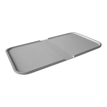Dinex Thermal Aire III 13 inch x 22 1/2 inch Gray Patient Tray DXSC132223 - 20/Case