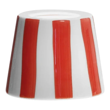 Zafferano America Poldina Lido White / Red Stripe Lampshade for Poldina Pro, Poldina Pro Lido, and Poldina Pro Mini