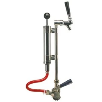 Micro Matic 7520J-9 8 inch Chrome Supreme Picnic Pump with Pressure Relief Valve and Chrome-Plated Faucet - S System