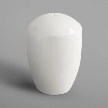 RAK Porcelain Classic Gourmet 3 1/2" Ivory Porcelain Salt Shaker - 6/Case