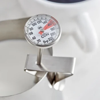 CDN IRT220-F ProAccurate Insta-Read 5" Hot Beverage and Frothing Thermometer - 0 to 220 Degrees Fahrenheit
