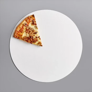 18" White Corrugated Pizza Circle