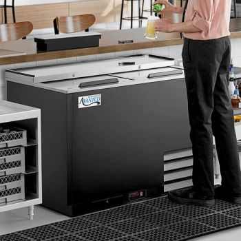Avantco GF50-HC 50" Black Glass Froster / Plate Chiller - 115V