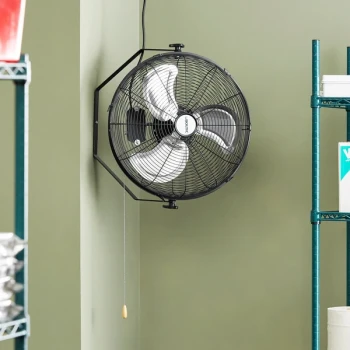 Boltic 18" Wall-Mounted 3-Speed Workstation Fan - 2,950-4,150 CFM, 120V