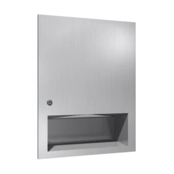 American Specialties, Inc. Simplicity 10-6457 Stainless Steel Recessed C-Fold / Multifold Paper Towel Dispenser