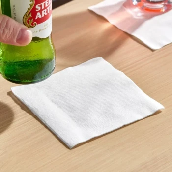 Choice 1-Ply White Customizable Beverage / Cocktail Napkin - 4,000/Case