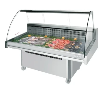 Infrico IDC-VML12 Malaga 49 3/16" Self-Contained Curved Glass Fish Display Case - 115V