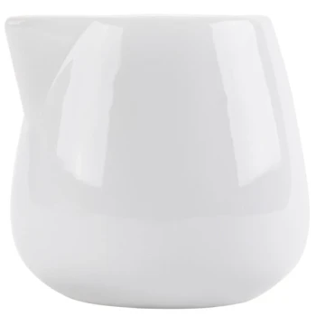 CAC PC-206 Bright White Porcelain 6 oz. Creamer - 36/Case