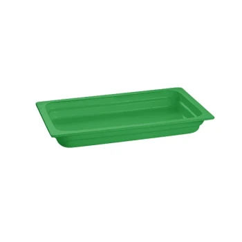TableCraft CW300GN 20 3/4" x 12 3/4" x 2 1/2" Green Full Size Cast Aluminum Food Pan